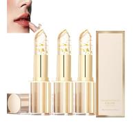 Hardpointing Color Changing Lipstick, Markforlove Lipstick, Hard Pointing Lipsticks, Transferproof Color Changing Lipsticks, Gold Foil Moisturizing Glossy Shine Lip Gloss, Long-Lasting (3Pcs, 3.5g)