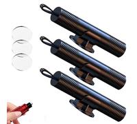 Hardpointing Safe Hammer Glass Breaker Under Water-Safehammer-2025 Upgraded Car Hammer Seatbelt Cutter Window Breaker Emergency Escape Tool,Glass Breakers for Cars,Compact&Portable (Black,3PCS)