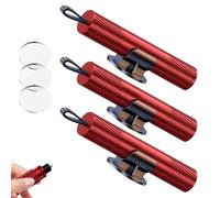 Hardpointing Safe Hammer Glass Breaker Under Water-Safehammer-2025 Upgraded Car Hammer Seatbelt Cutter Window Breaker Emergency Escape Tool,Glass Breakers for Cars,Compact&Portable (Red,3PCS)