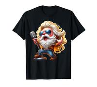 Hardrock Singer Gnome Dad Hippie Rock Decor For Rocker Mom T-Shirt