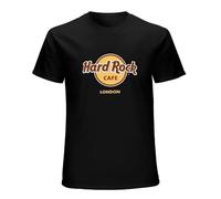 Hards Rock Cafe London Retro Unisex T-Shirt Printed Tee Graphic Top Men White Shirt XL