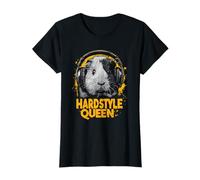 Hardstyle Queen - Cochon d'Inde avec écouteurs T-Shirt