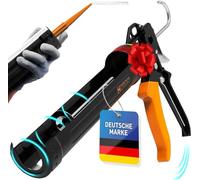 HARDTWERK Presse à cartouche HYDRO en silicone avec cutter à cartouche [traduction 18:1] Pistolet à cartouche professionnel pour cartouches d'étanchéité et de colle de 150 à 310 ml (silicone)