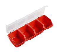 Hardware Case - Craft Bead Sorting Tray, Portable Bolt Nut Storage Unit with Removable Sections, Heavy Duty Locking Latches System, Ideal for Hobby Rooms Jewelry Making or Art Studios