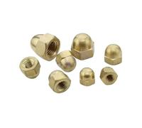 hardware nuts,acorn nut, 1-20pcs/lot Brass Acorn Nuts M3 M4 M5 M6 M8 M10 M12 Copper Bronze Brass Cap Nut Acorn Dome Head Hex Nuts (Size : M4 20pcs)(M4 20pcs)