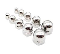 hardware nuts,acorn nut, 1/50pcs M3 M4 M5 M6 M8 M10 M12 M14 M16 304 Stainless Steel Hex Hexagon Acorn Nut Cap Decorative Cover Semicircle Dome Nuts (Size : M3 50pcs)(M8 10pcs)