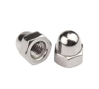 hardware nuts,acorn nut, 5/10/20/50pcs M3 M4 M5 M6 M8 M10 M12 M14 Acorn Cap Nut 304 Stainless Steel Decorative Covers (Size : M4 (50pcs))(M8 (10pcs))