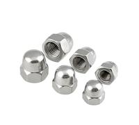 hardware nuts,acorn nut, 5-50PCS Acorn Cap Nut M3 M4 M5 M6 M8 M10 304 Stainless Steel Decorative Cover Dome Cap Nuts (Color : 5pcs, Size : M8)(50pcs,M4)