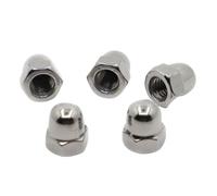 hardware nuts,acorn nut, Acorn Cap Nut M3 M4 M5 M6 M8 M10 M12 M14 M16 304 A2 Stainless Steel Decorative Cap Nuts Caps Covers (Size : M8 5pcs)(M3 20pcs)