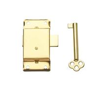 Hardware Solutions - Serrure et clé pour placard/armoire - 63 mm - Laiton