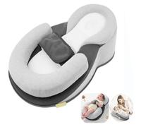 Hardware Tribe Coussin d'allaitement ergonomique amovible anti-reflux et prévention des crachats pour nouveau-nés, soutien au biberon/allaitement, antibactérien et respirant, confort de bébé