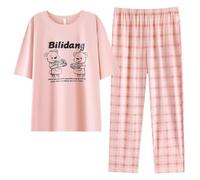 Hardware Tribe Les pyjamas en modal sont mignons et confortables, doux pour la peau, respirants, antibactériens, avec un col rond, des manches courtes et un design de poche, ce qui en fait un ensemble