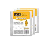 HARDY Combinaison de Peinture Jetable en Matériau Microporeux Catégorie III Vêtements de Protection pour la Santé et la Sécurité Les Travaux de Réparation et de Construction 3 Pièces Taille L