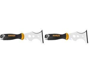 HARDY Spatule Multi-Usages 15in1 - Racloir - Solution Universelle - Plusieurs Outils en Un - Spatule en Acier Inoxydable - Ouvre-Bouteilles - Extraction des Ongles - Nettoyage des Rouleaux (Lot de 2)