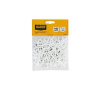 HARDY WORKING TOOLS Croix Tile, Croisillons pour carrelage - Accessoires pour carrelage, entretoises pour carrelage, croisillons en plastique pour joints - 4 mm - paquet de 100 pièces