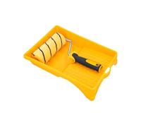 Hardy Working Tools - Kit Peinture 3 pc : Rouleau 18 cm Ø48 mm avec Monture Bi-matière + Bac - Manchon Hardstar Polyester Poils 13 mm pour Peinture Murs et Plafonds