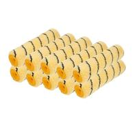 HARDY WORKING TOOLS 10x Rouleau à peindre 25cm, Hauteur des poils 13mm, Diamètre 48mm, Rouleau des couleurs, Rouleau à peindre, rouleau de peinture, Jaune-blanc