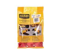 Hardy Working Tools - Lot de 100 Clips Plastiques pour Système de Nivellement, Languettes pour Joint de Carrelage 2 mm, pour Carreaux d’épaisseur 3 à 16 mm, 100x Clips d'Espacement