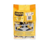 Hardy Working Tools - Lot de 100 Clips Plastiques pour Système de Nivellement, Languettes pour Joint de Carrelage 1,5 mm, pour Carreaux d’épaisseur 3 à 16 mm, 100x Clips d'Espacement