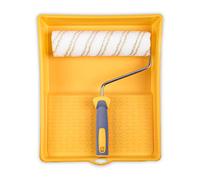 Hardy Working Tools Lot de 3 : rouleaux à peinture 25 cm Maxprofi avec bac 32x38 cm. Comprend manchon 48 mm pour acrylique et 12 mm pour silicone en polyamide.