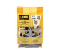 Hardy Working Tools - Lot de 50 Cales en Plastique pour Système de Nivellement, Cales pour Joint de Carrelage 1-3 mm, pour Carreaux d’épaisseur 3 à 16 mm- sans Pince de Serrage ni Clips en Plastique
