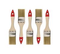 HARDY WORKING TOOLS M7 Set de pinceaux plats 5 pièces, Largeur 1.5 pouce-5 pièces, Set de pinceaux à peindre avec manche en bois, pinceau à peinture 5PCS, série *30*, A0200-300515