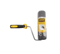 HARDY WORKING TOOLS Rouleau pour mastic 25 cm avec manche - Spatule à rouler pour enduit - outil de peinture murale pour mastic - pour appliquer du mastic et de l'enduit au rouleau