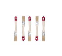 HARDY WORKING TOOLS Set de pinceaux Plats 5 pièces, 5 pièces - 20 mm de Largeur, Set de pinceaux avec Manche en Bois, pinceaux Vernis série *40*, 5PCS, Jeu de pinceaux A0202-400507