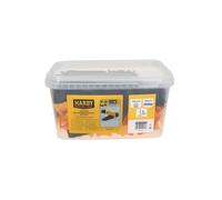 Hardy Working Tools - Système de Nivellement pour Carrelage 150 Pièces: 50 Cales en Plastique + 100 Clips pour Joint 3 mm et Carreaux d’Épaisseur 3-16 mm - Pince de Serrage non Incluse en Kit