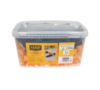 Hardy Working Tools - Système de Nivellement pour Carrelage 400 Pièces: 100 Cales en Plastique + 300 Clips pour Joint 3 mm et Carreaux d’Épaisseur 3-16 mm - Pince de Serrage non Incluse en Kit