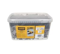 Hardy Working Tools - Système de Nivellement pour Carrelage 400 Pièces: 100 Cales en Plastique + 300 Clips pour Joint 1,5 mm et Carreaux d’Épaisseur 3-16 mm - Pince de Serrage non Incluse en Kit