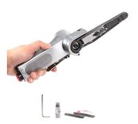 HARDZTOOL Ponceuse à Bande Pneumatique 16000 Tr/Min, Angle RéGlable à 180 °, ponceuse à bande Pneumatique, Ponceuse à Bande Pneumatique (10 x 330 mm)