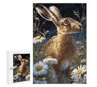 Hare in Daisy Field Puzzle 1000 Pièces Educa Jouet en Bois Cadeau Unique Décoration Intérieure Jeu Éducatif Challenge Toy Adultes Et Enfants À Partir De 14 Ans 1000 PCS