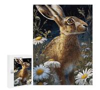 Hare in Daisy Field Puzzle 500 Pièces Educa Jouet en Bois Cadeau Unique Décoration Intérieure Jeu Éducatif Challenge Toy Adultes Et Enfants À Partir De 14 Ans 500 PCS