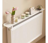 HARELA Blanc Tablette Radiateur, Etagere Radiateur à Poser sans Percer, Convient à La DéCoration Et au Rangement pour la Maison, Le Salon, Le Couloir(40x15cm/15.7x5.9in)