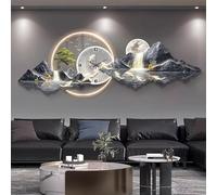 HARELA Décoration murale 3D avec éclairage LED, Applique murale suspendue, Sculpture murale lumineuse Pour fond de canapé, chevet, couloir(Gray A,35x100cm/13.8x39.4in)