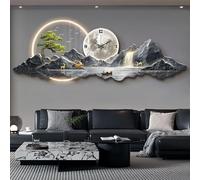 HARELA Décoration murale 3D avec éclairage LED, Applique murale suspendue, Sculpture murale lumineuse Pour fond de canapé, chevet, couloir(Gray B,40x120cm/15.7x47.2in)