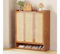 HARELA Meuble Chaussure Entrée Meuble à Chaussures Fin, Séparateur Réglable, Grande Capacité pour Entrée, Couloir, Chambre(Brown,35.4x12.6x42.1in)