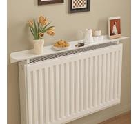 HARELA Tablette de Radiateur, Étagère de radiateur Blanc à Poser sans percer, Cache-radiateur en Aluminium, Convient à La DéCoration Et au Rangement(160x15cm/63x5.9in)