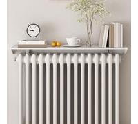 HARELA Tablette Radiateur sans Percer, Alliage d'Aluminium Cache Radiateur, étagère Flottante sur radiateur pour la Maison, Le Salon, Le Couloir, Capacité de Charge 30 Kg(20x15cm/7.9x5.9in)
