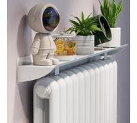 HARELA Tablette Radiateur sans Percer, éTagèRe Flottante sur Radiateur, Tablette Radiateur, Alliage d'Aluminium Cache Radiateur pour Rangement et La Décoration(70x15cm/27.6x5.9in)