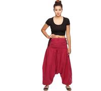 Harem "Jaya" pour les femmes - Pumphose dans le style Aladin - sarouel pour le sport et les loisirs, rouge S / M