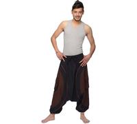 Harem Pumphhose Aladin sarouel Yoga Goa Sarouel Baggy Aladin pantalon de loisirs Soni hommes, brun L/XL