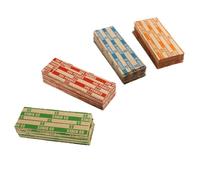 Harewtwy 1 000 Enveloppes à Pièces Plates à Rayures Assorties - Pièces de un Cent, de Cinq Cents, de Dix Cents et de Vingt-Cinq Cents