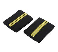 Harewtwy 1 Paire de Fixations Balles de Sport éQuipes de Formation Professionnelle Poignet Main Bandes de Soutien Poignet pour Gymnases Fitness Noir et Jaune
