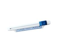 Harewtwy 1 PCS Perforatrice à Feuilles Mobiles à 30 Trous Torique Bobine en Métal+Plastique Bleu et Blanc pour A4 B5 A5 Perforatrice de Bureau pour la Facturation à la Main.
