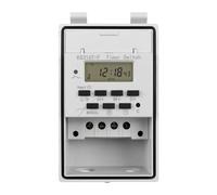 Harewtwy 1 PCS Relais de Commutation de Minuterie Numérique Automatique Programmable avec Boîte Étanche Extérieure en ABS 220V