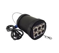 Harewtwy 1 Pièce Répartiteur 6 Ports Amplificateur 6 Ports pour Contrôle de la Lumière de Scène DJ Disco Prise UE