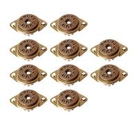 Harewtwy 10 Pièces 9 Broches Support de Valve de Tube Bakélite pour 12AX7, 12AT7, 12AU7, ECC83 Idéal pour Amplificateur Audio et Projets de Bricolage HiFi