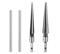 Harewtwy 2 Outils D'Alésoir Conique à Poignée en T, 3-13 mm (1/8-1/2 Pouce) et 5-16 mm (1/2-5/8 Pouce) Outil D'Alésoir Manuel pour Trou de Broche de Pont